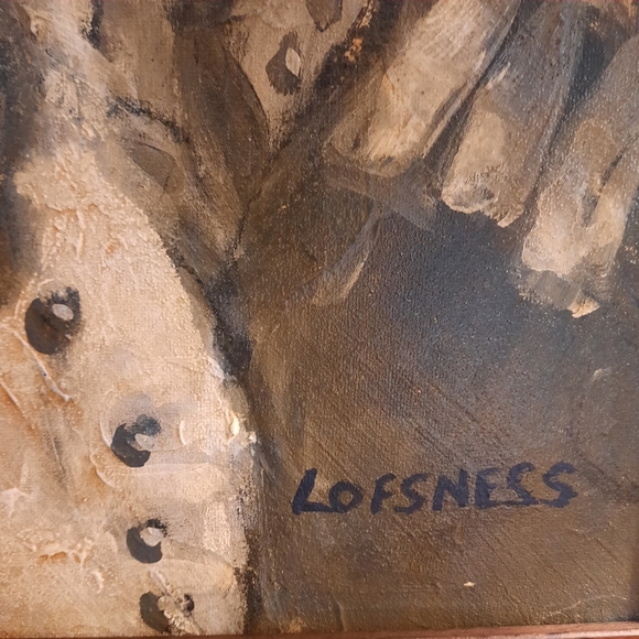 Captivating Original ALAN LOFSNESS Portrait Oil Painting MCM Female Signed Frame - Picture 11 of 13